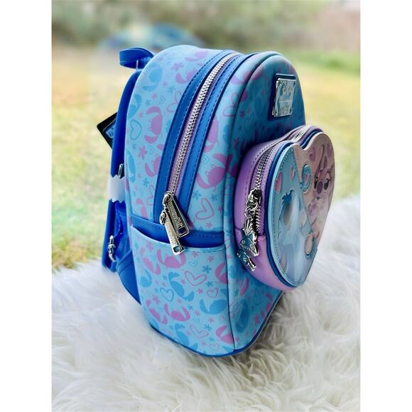 *NEW LE* Loungefly Stitch and Angel Puzzle Mini Backpack - Lilo & Stitch - Picture 2 of 9